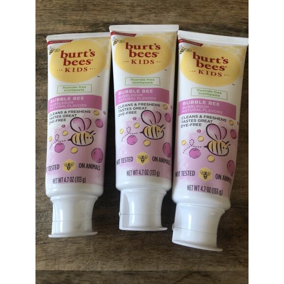 (3) BURT'S BEES Bubble Bee Bubble Gum KIDS Toothpaste - Exp 6/26 - Picture 5 of 5